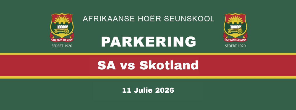 Rugbyparkering SA vs Skotland