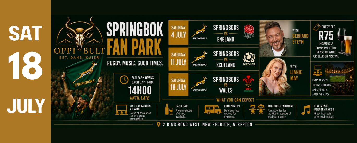 Fan Park: Springbokke vs Wallis