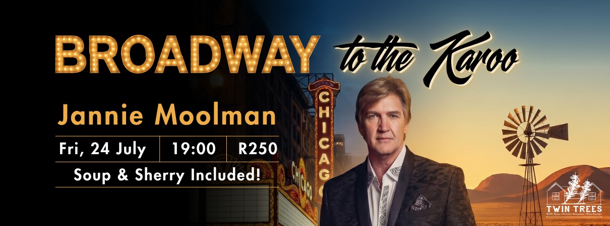 🎭 𝗝𝗮𝗻𝗻𝗶𝗲 𝗠𝗼𝗼𝗹𝗺𝗮𝗻 – From Broadway to the Karoo!