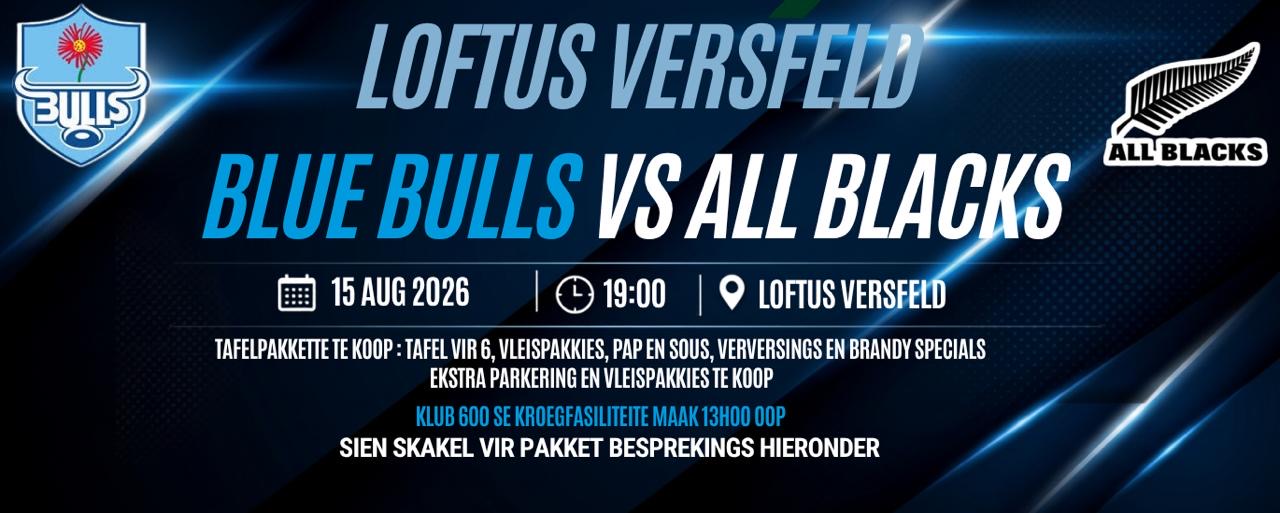Klub600: Bulls vs All Blacks